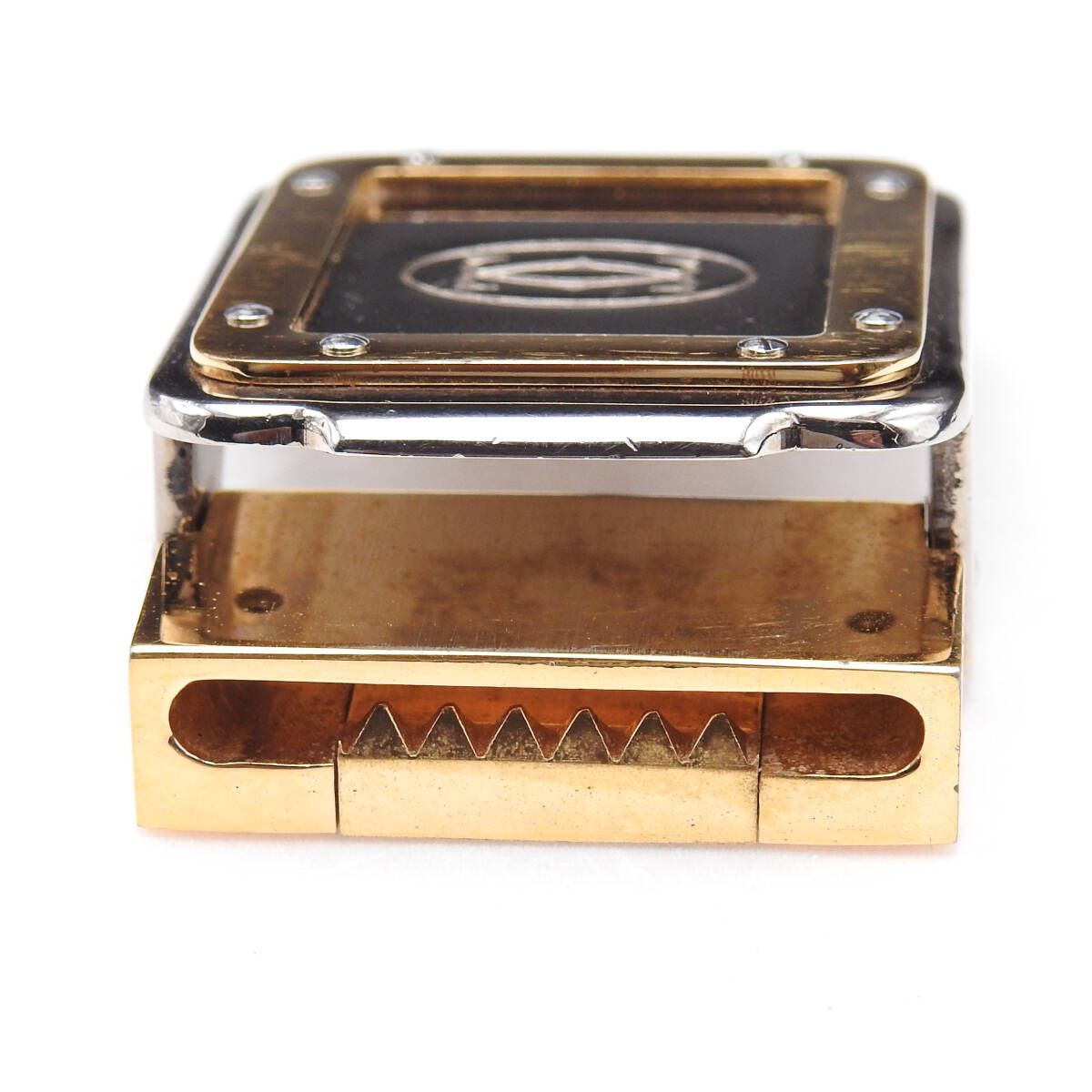 Cartier カルティエ　サントス　ベルト用バックル　ゴールド×シルバー Cartier カルティエ サントス ベルト用バックル単体✨ゴールド