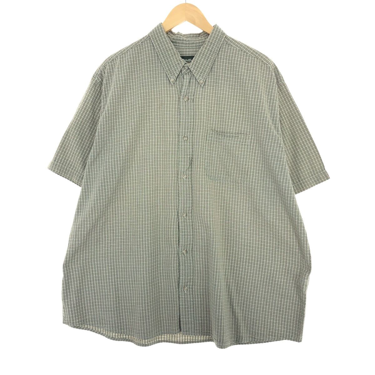 古着 エディーバウアー Eddie Bauer 半袖 ボタンダウン チェックシャツ メンズXXL/eaa450111