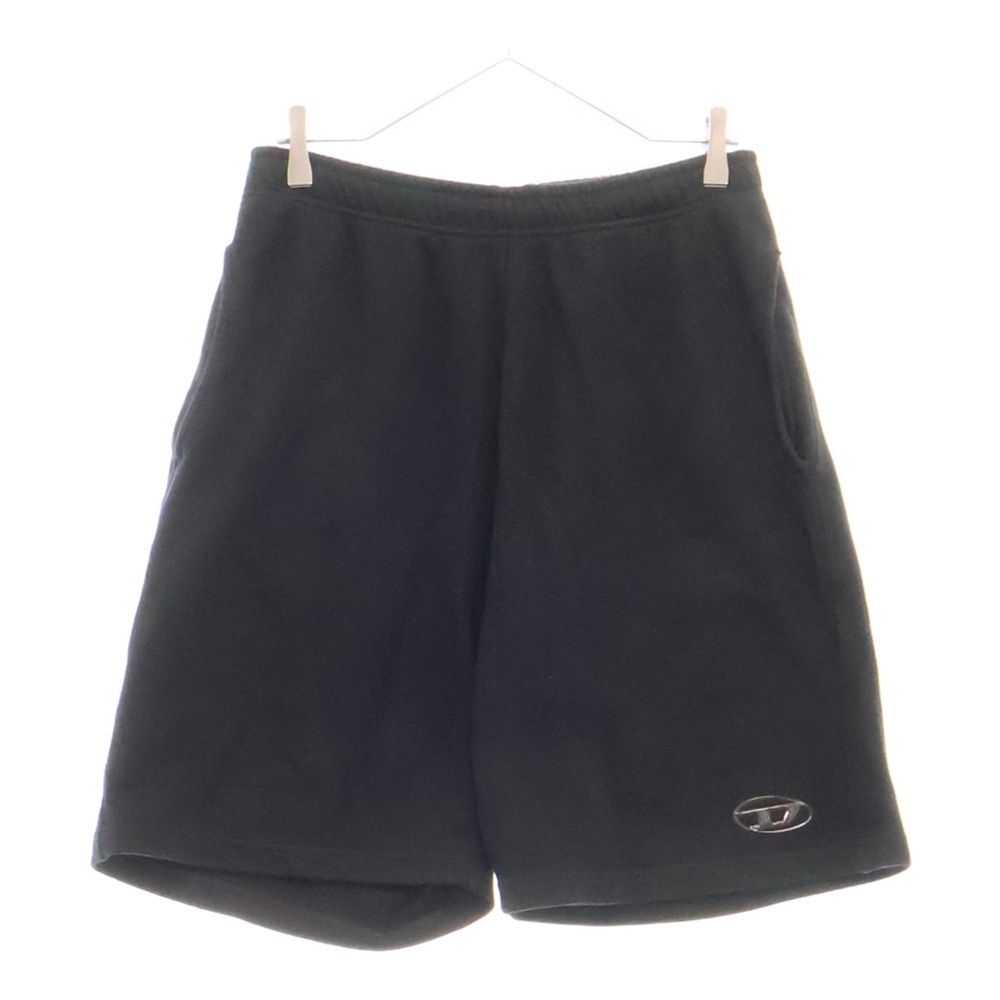 DIESEL ディーゼル P-MARSHY-OD Dロゴスウェットハーフパンツ ショーツ ブラック A10996