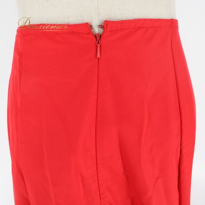 【美品 フラメンコ衣装】レッド prima boutique ファルダ 赤 無地 フラメンコ 衣装 ファルダ バタデコーラ スカート 赤 ボランテ