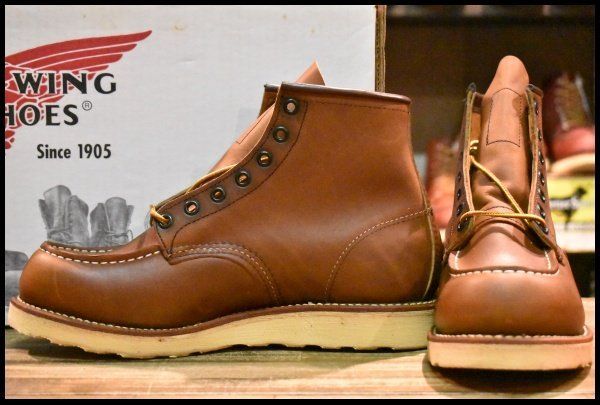 8D 04年 レッドウィング 875 アイリッシュセッター 茶 オロイジナル モックトゥ レースアップ ブーツ redwing HOPESMORE FD237