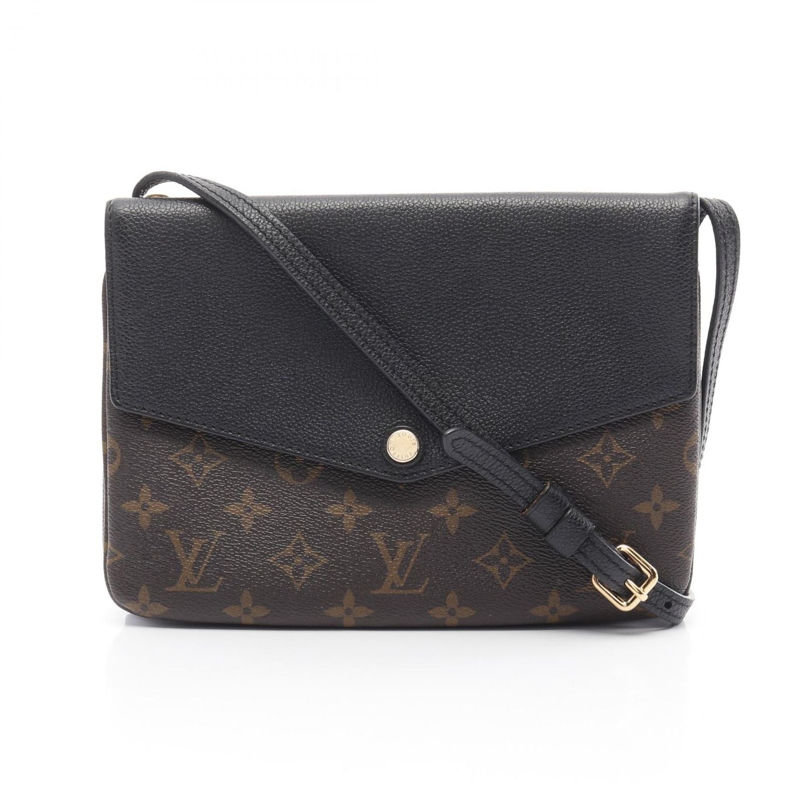 ルイ ヴィトン LOUIS VUITTON ショルダーバッグ トワイス M50185 ノワール PVCコーティングキャンバス レザー トワイス レディース Used B
