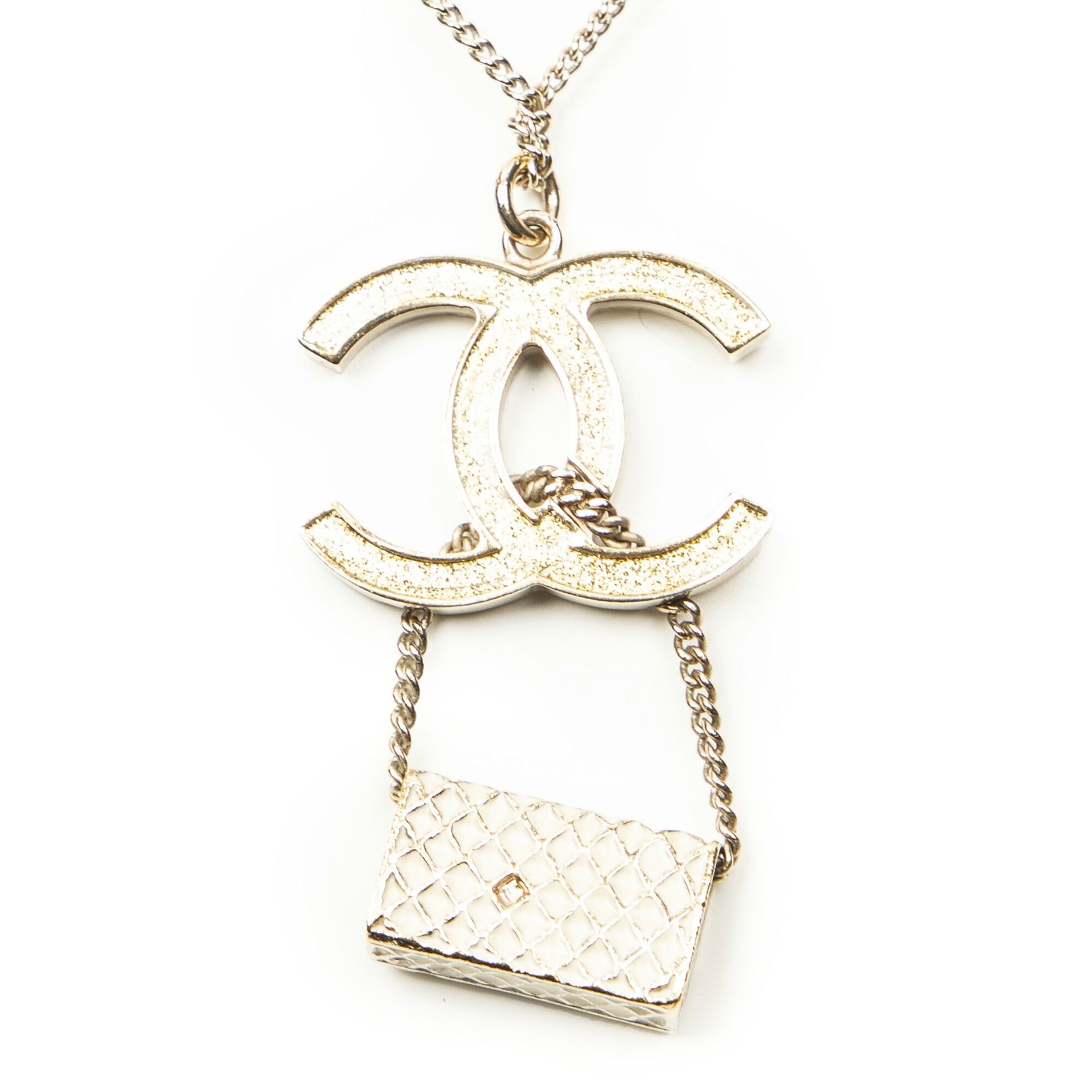 無料の CHANEL シャネルCCフラップバッグペンダントネックレス金金メッキA 人気アイテム安い通販。