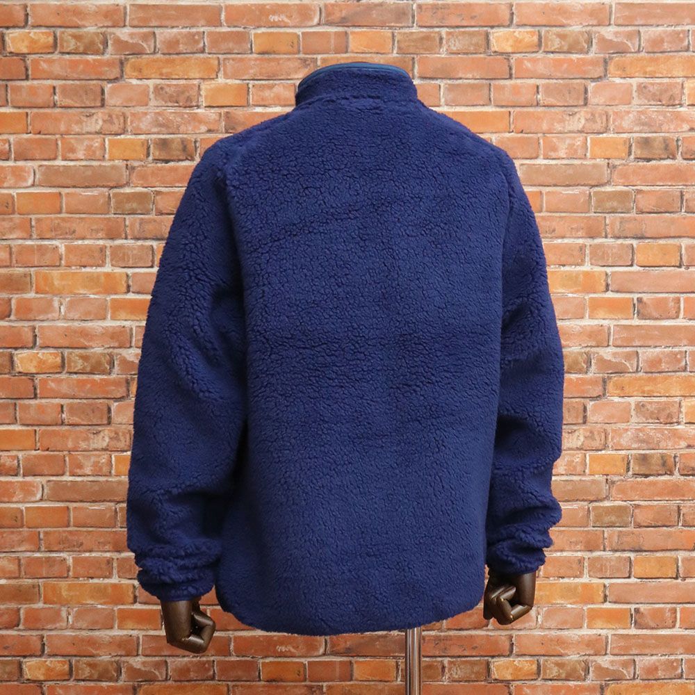 秋冬 J.LINDEBERG 48 L サイズ ボア ジャケット 071-59013 ブルゾン ミドラー ゴルフウェア アウトドア メンズ 紳士 ジェイリンドバーグ 紺 ネイビー mc169