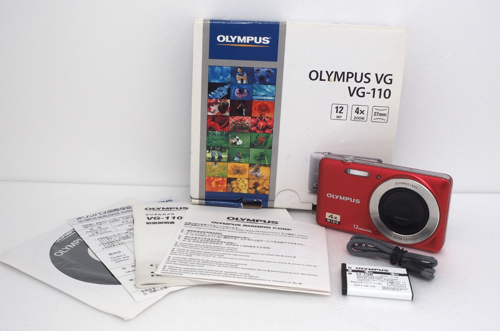 ◾️完動品◾️OLYMPUS VG-110 スマホ転送OK SDカード付き 撮ってすぐスマホ転送OK】 ✨Olympus VG-110✨動作確認済