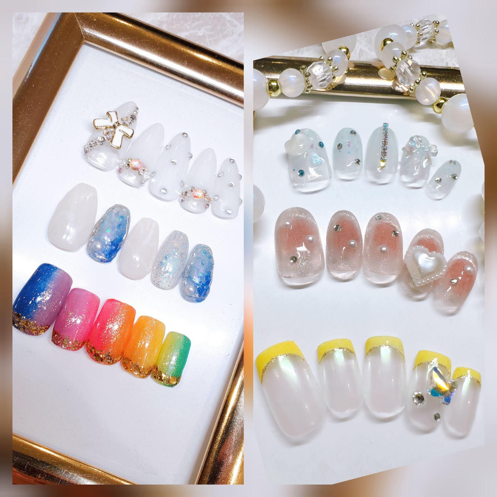 オーダー受け付け中！ ベリーショート ネイルチップ ジェルネイル  