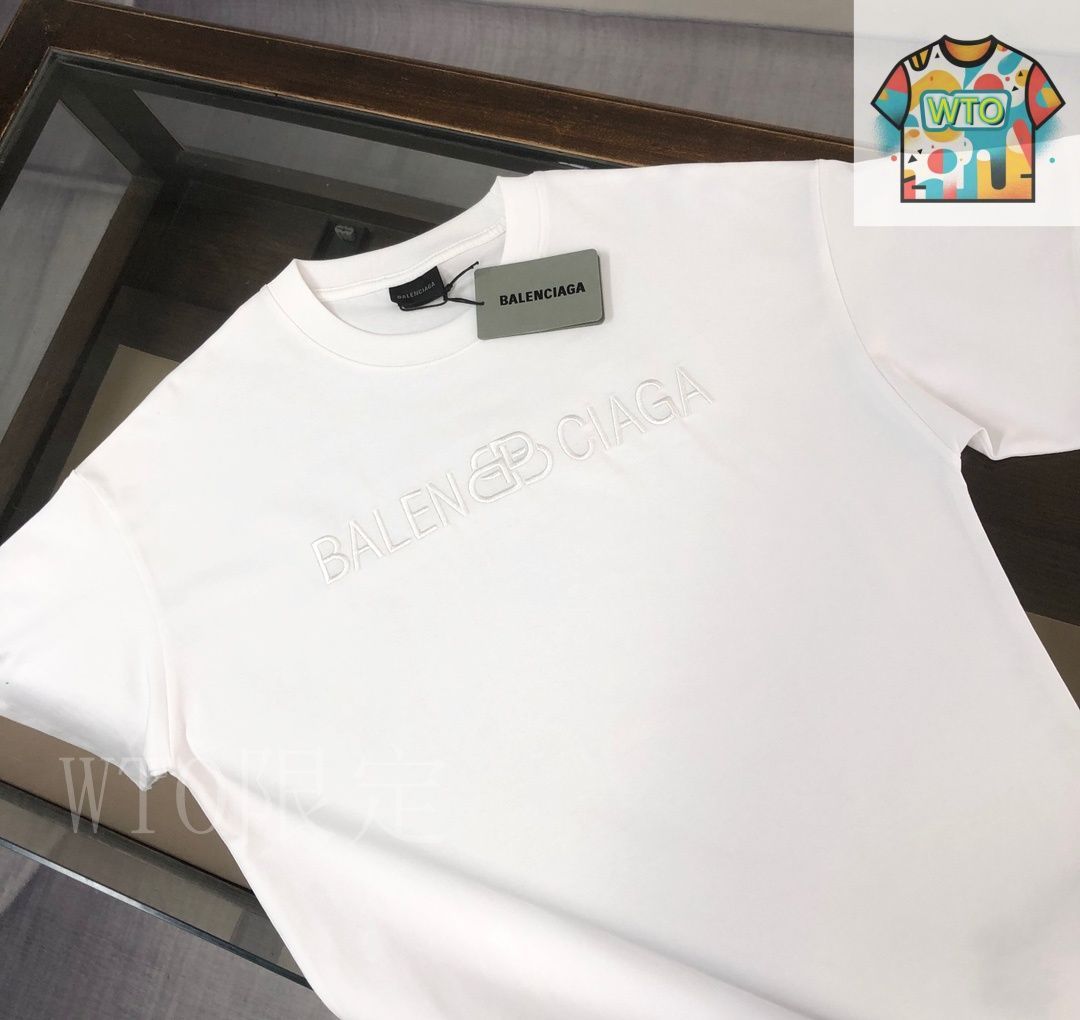 【BALENCIAGA】25SS Tシャツ/関税送料込み 今日特価】Balenciaga 25ss ブリトニープリントウォッシュ T
