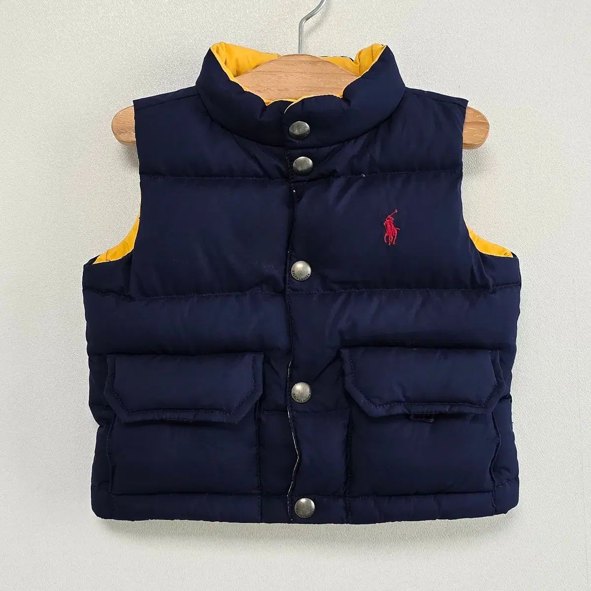 アウター ベビー ： 12m ポロ Ralph Lauren(ラルフローレン) リバーシブル ダウン ベスト