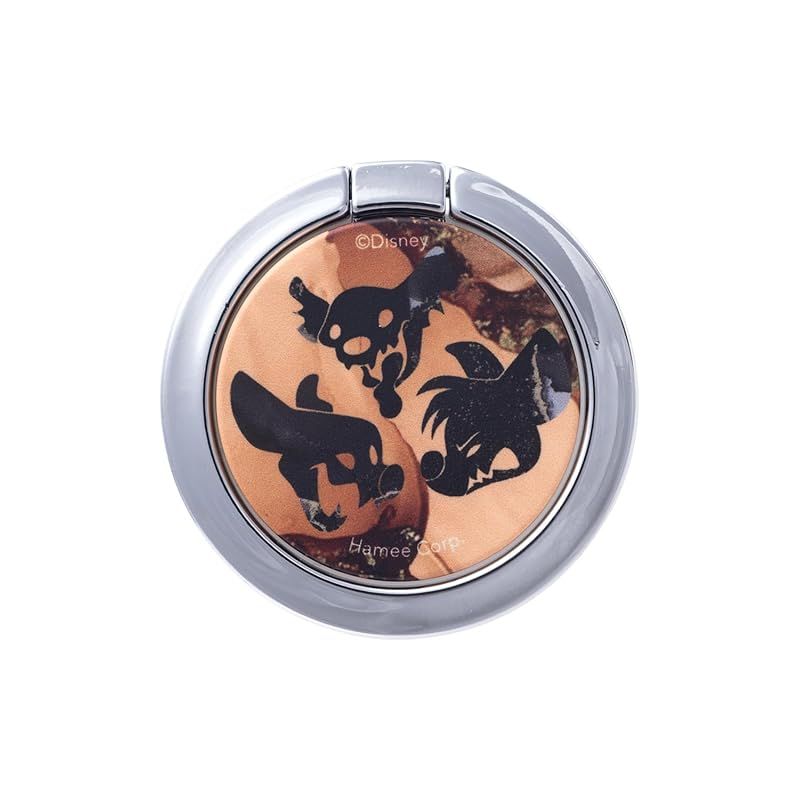 iFace Finger Ring Holder ディズニー スマホリング 薄型 フラットタイプ (マーブル/シェンジu0026バンザイu0026エド)【iPhone Android 対応 360度回転 リングホルダー アイフェイス 落下防止 スタンド スマ