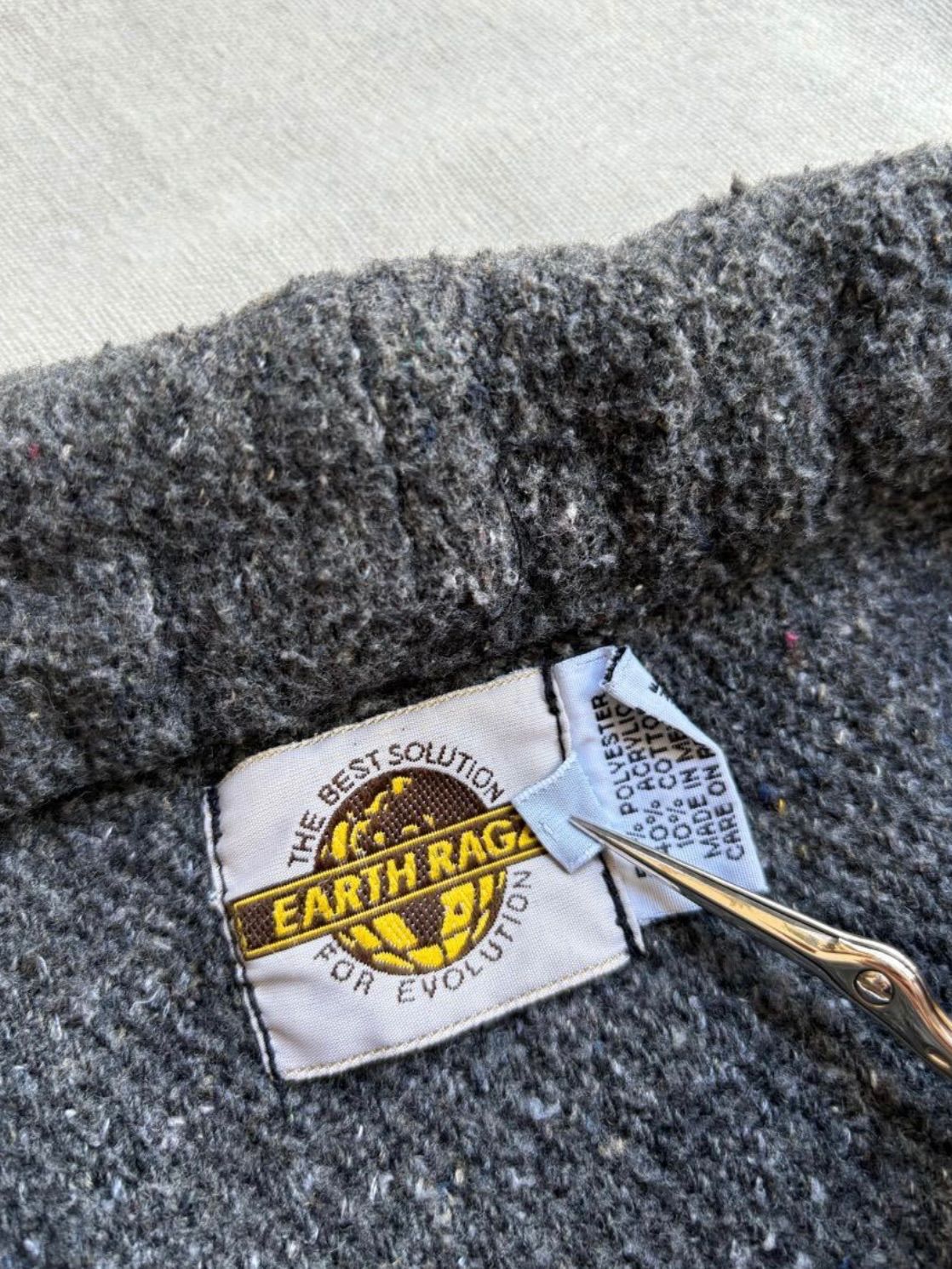 【正規品直輸入】 90s EARTH RAGS プルオーバー フリース ジャケット / L ポリ フリース