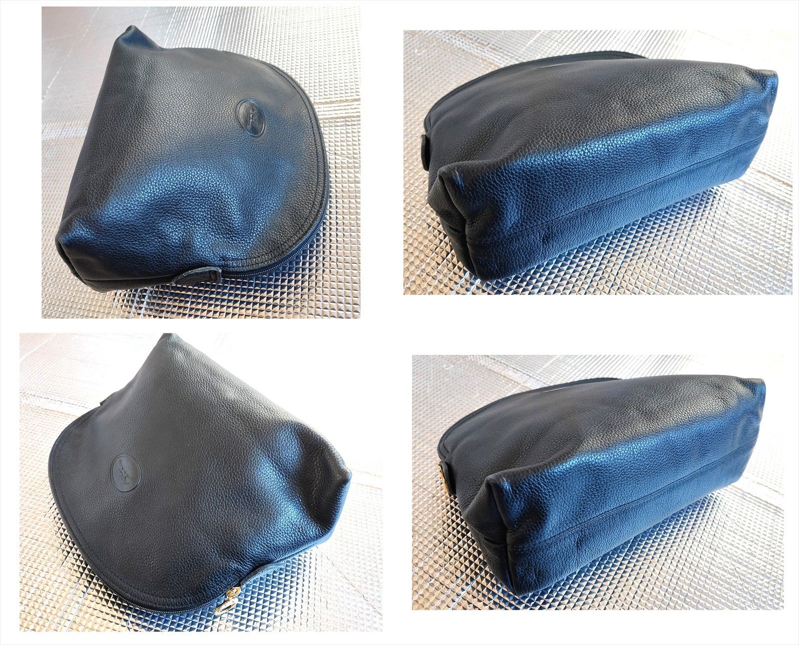 LONGCHAMP ロンシャン セカンドバッグ ポーチ キャンバス レザー LONGCHAMP Longchamp ロンシャン LE PLIAGE ORIGINAL POUCH WITH