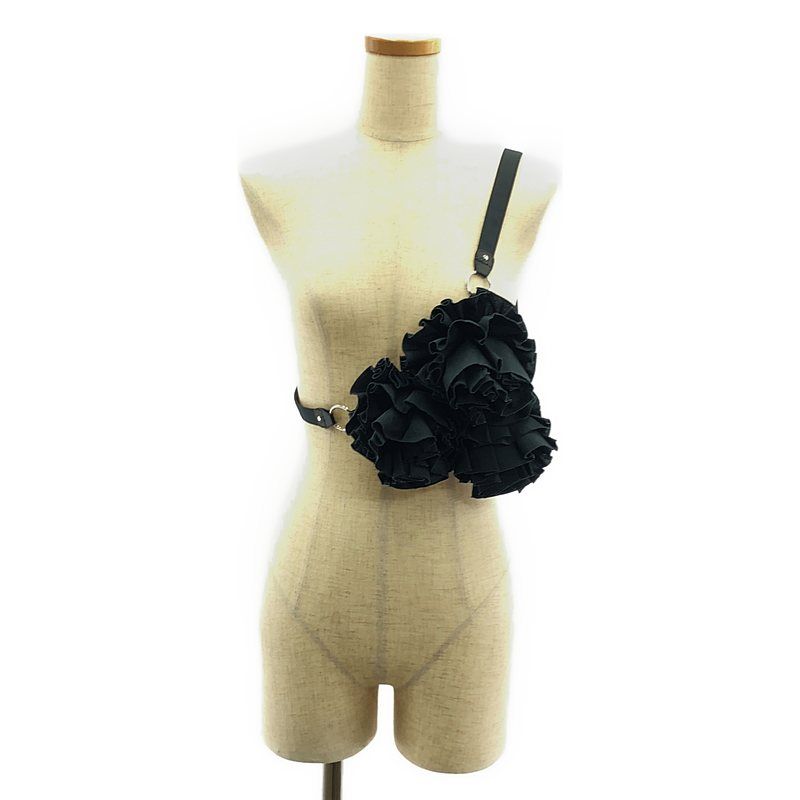 noir kei ninomiya | ノワールケイニノミヤ | 2025SS | プリーツ フラワー ハーネス | ブラック | レディース