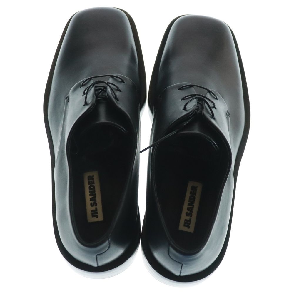 JIL SANDER スクエアトゥ レザーシューズ JIL SANDER (ジルサンダー) スクエアトゥ レザー ローカット