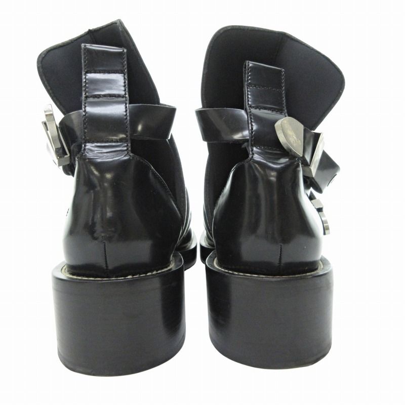 バレンシアガ BALENCIAGA サンチュール アンクルブーツ レザー