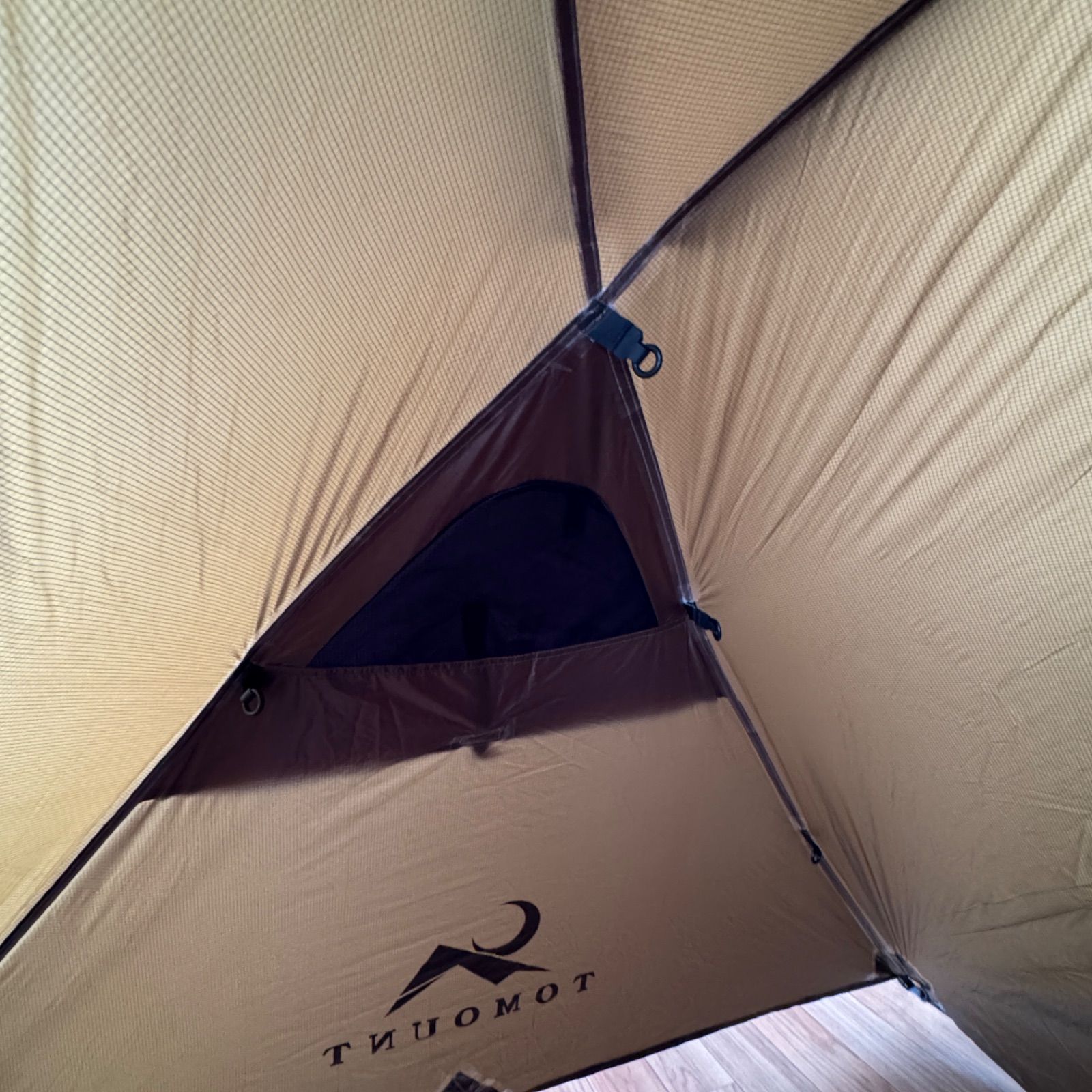 TOMOUNT テント 2人用 軽量テント 20Dナイロン 2.4KG ドームテント 4000mm耐水圧 登山 キャンプ 広い前室 通気性 二重層構造 3シーズン 自立式 簡単設営 アウトドア コンパクト OLIVEOS_COM_TR