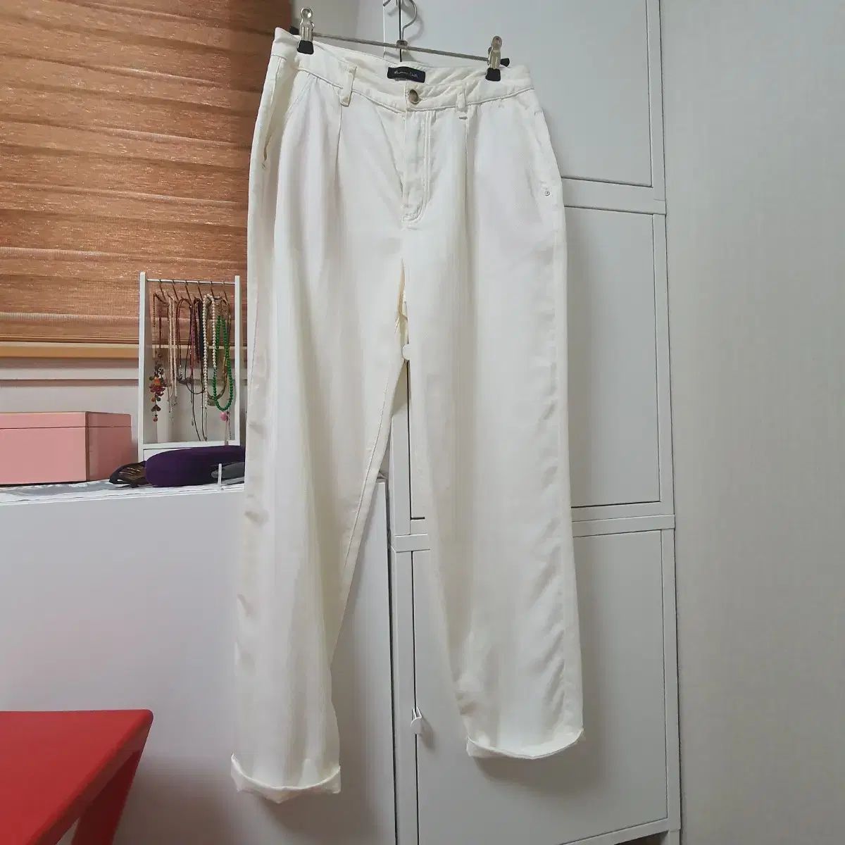 Massimo Dutti マッシモドゥッティ リヨセル 白 パンツ 36 |ドレス デニム トップス Tシャツ ジャケット