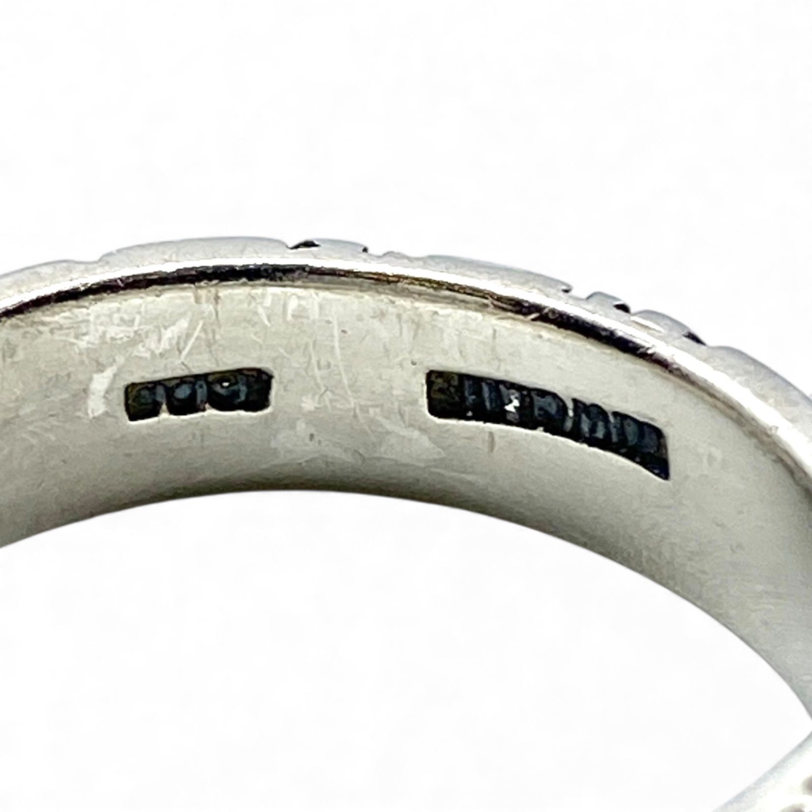 ランダムに走る線】アートピース Silver 1000 刻印 00s Vintage Ring 