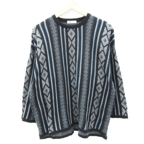 タケオキクチ TAKEO KIKUCHI ニット カットソー 長袖 総柄
