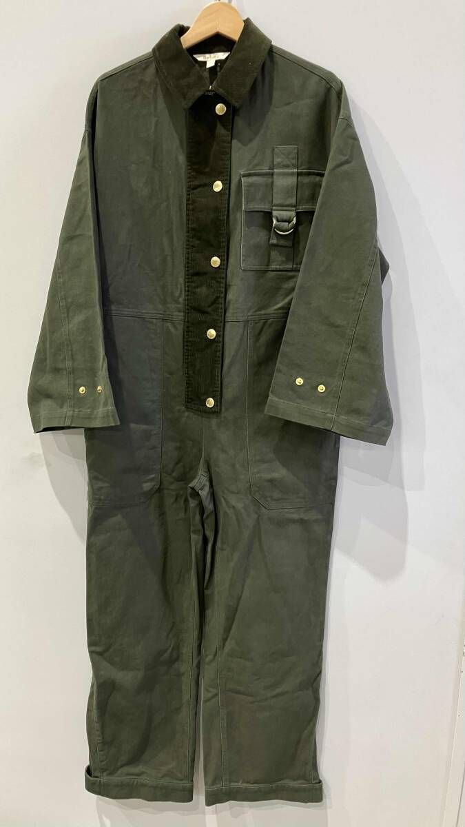 BARBOUR バウアー Allerston jumpsuit オーバーオール オールインワン サイズ36 オリーブ 通年