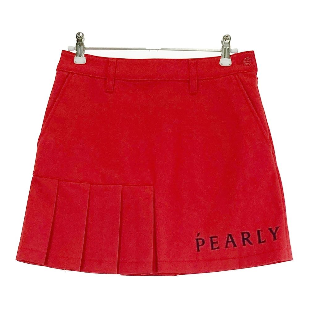 サイズ：00 PEARLY GATES パーリーゲイツ  スカート  レッド系 [240101473417] ゴルフウェア レディース ストスト サイズ：00 PEARLY GATES パーリーゲイツ スカート レッド系