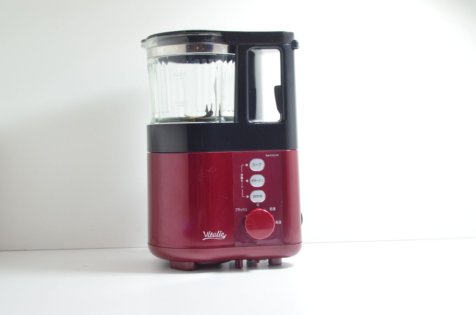 美品】 コイズミ vitalie ビタリエ KSM-1000 レッド スープ