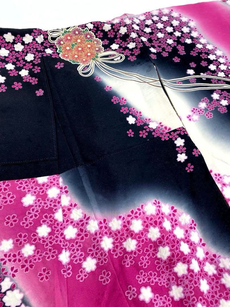 振袖 豪華 桜 金駒 金彩 銀通し 絞り身丈164cm MO2962 - メルカリ