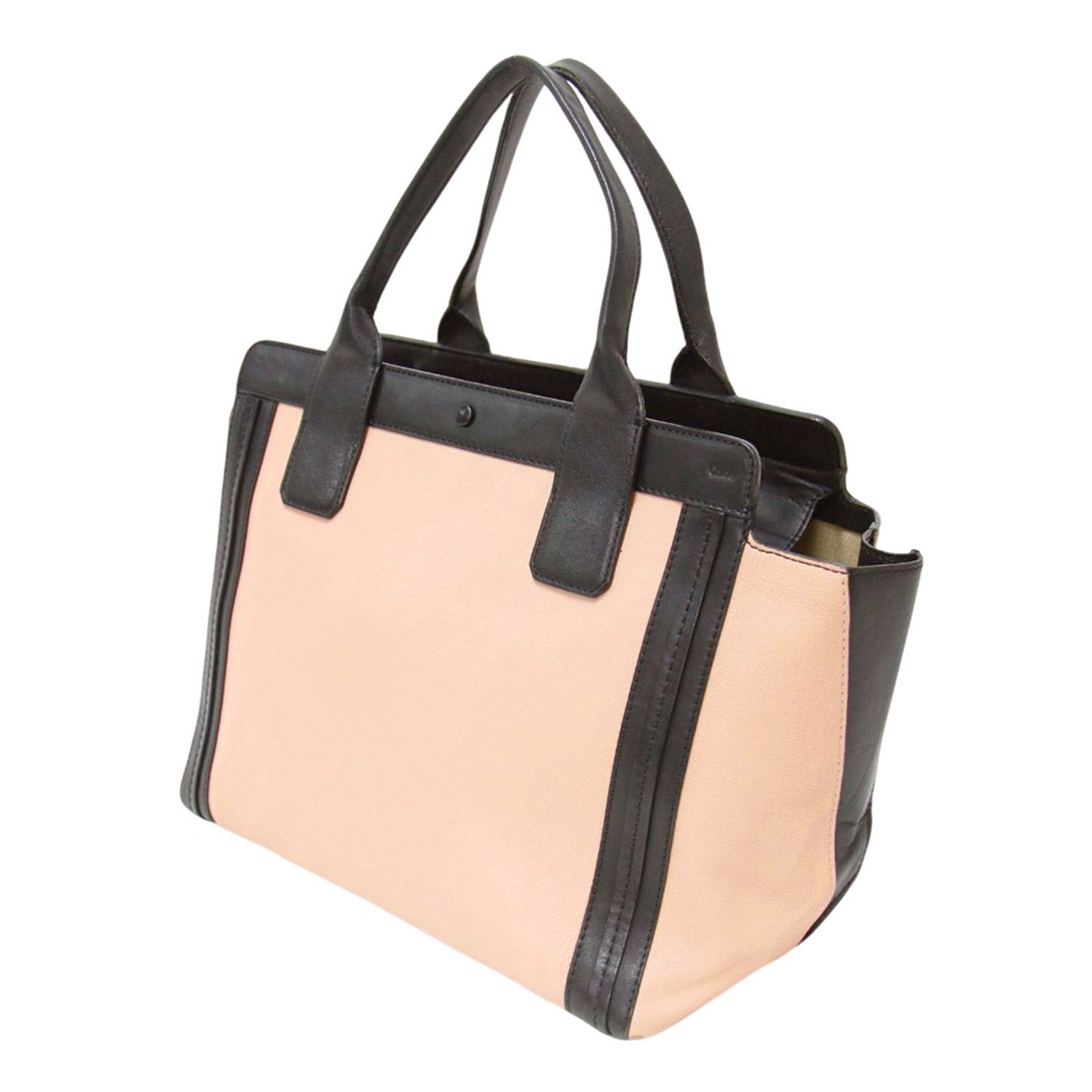 クロエ CHLOE　 トートバッグ 　 アリソン 　アイボリー 　黒 Chloe クロエ バッグ ⁄ アリソン トートバッグ ⁄ ALISON バイカラー