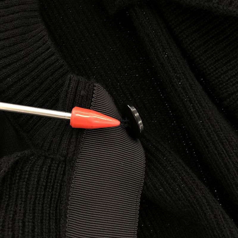 美品】 sacai / サカイ | 2023AW | Chiffon Mix Wool Knit Cardigan