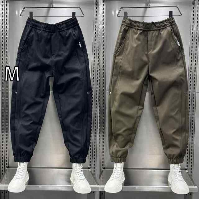 [M]秋冬 メンズ  服 シンプル ファッション オシャレ 大人 かっこいい 大きいサイズ ストリート 紳士服 秋 黒 スリム ゆったり 快適 アメリカン カジュアル パンツ