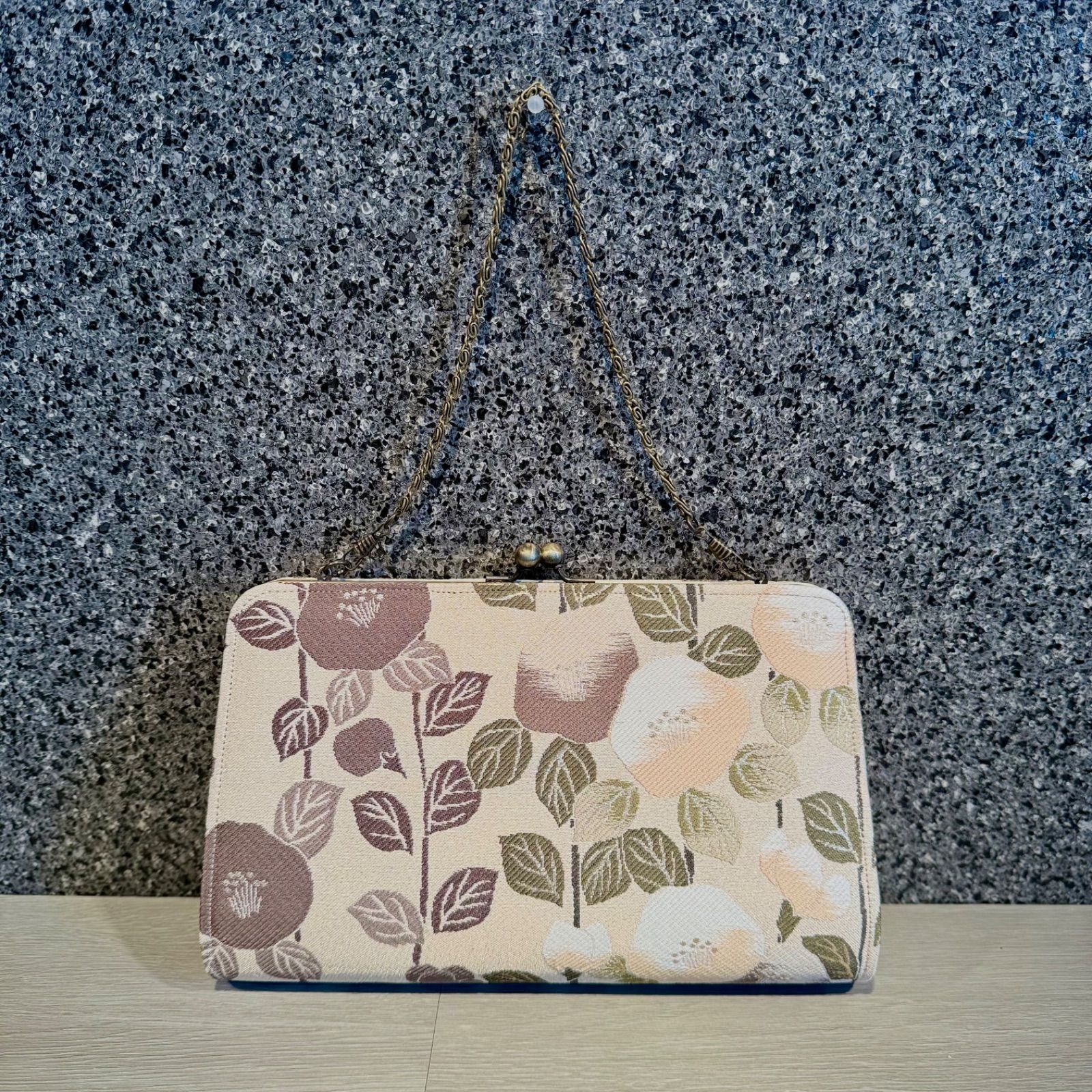 京都帯屋さん 正絹 皮 2way がま口フォーマルバック大 万寿菊 WWW_OLIVIERBERNSTEIN_COM