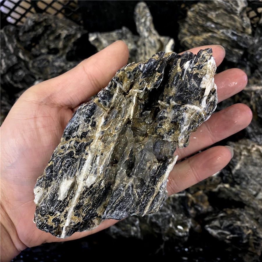 酸処理青龍石8個/4個 5-10cm/10-15cm 龍王石 青華石 - メルカリ