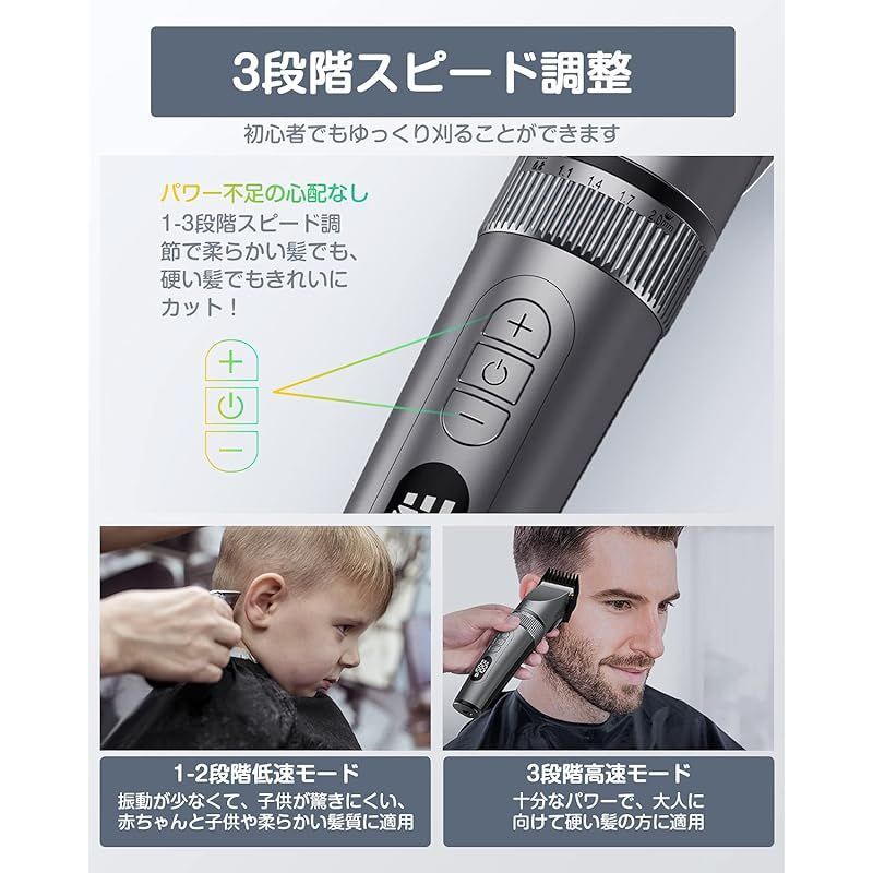 バリカン メンズ 電動バリカン 【2024改良モデル】 ヘアカッター