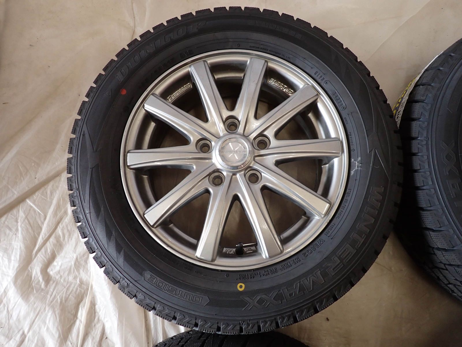 まとめ売り 冬 製 4本SET 会社宛 195 65R15×6J 91S ダンロップ WINTER MAXX WM02 アルミ ステップ アクセラ ヴォクシー NO D6437