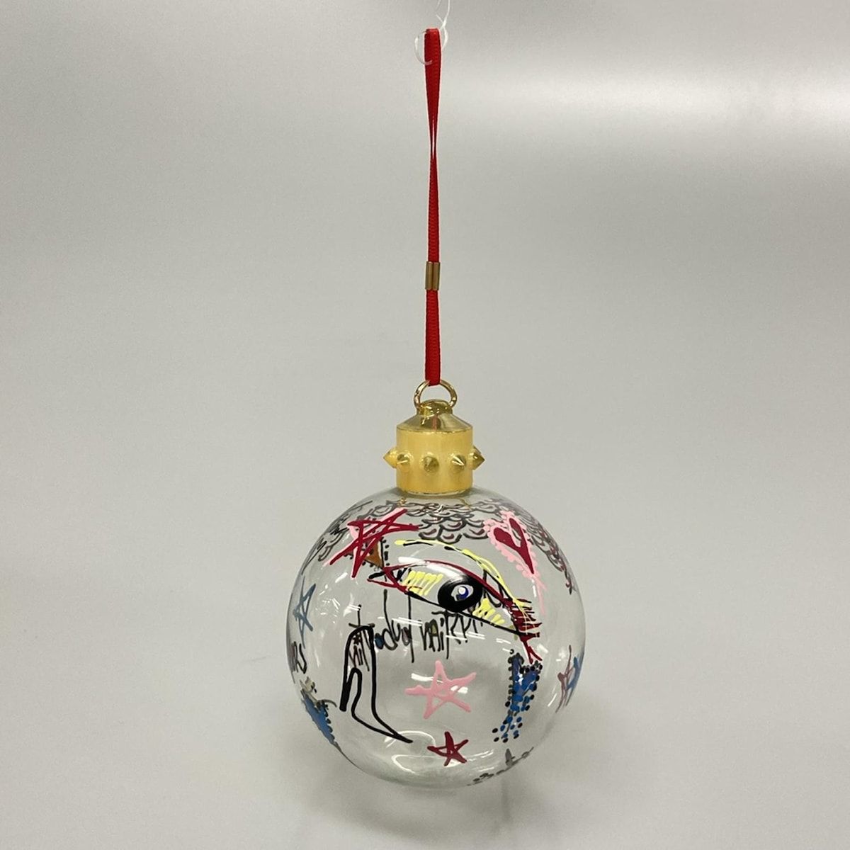 CHRISTIAN LOUBOUTIN クリスチャンルブタン 小物 クリア×黒×マルチ クリスマスオーナメント