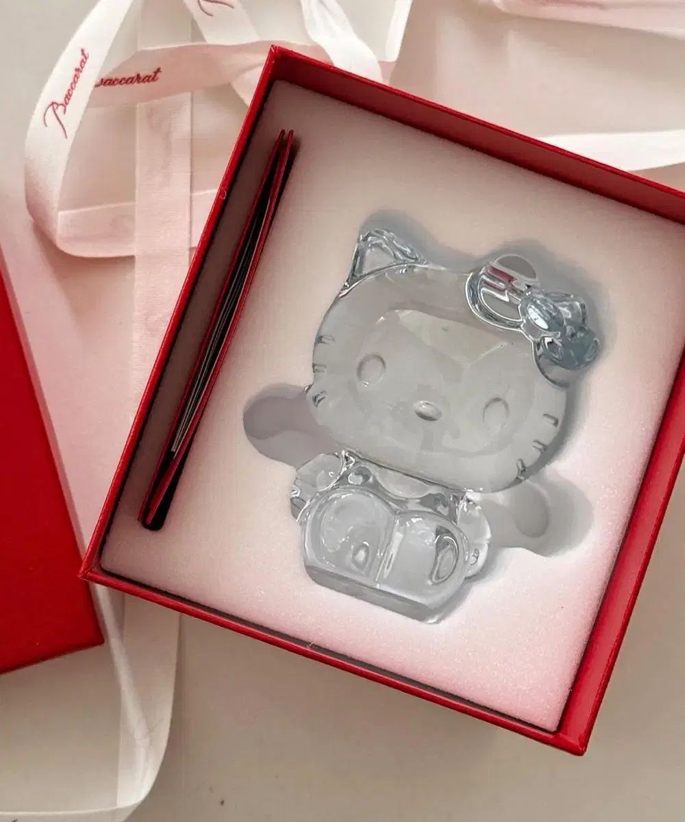 Baccarat x hellokitty 50 記念日 クリスタル フィギュア フル