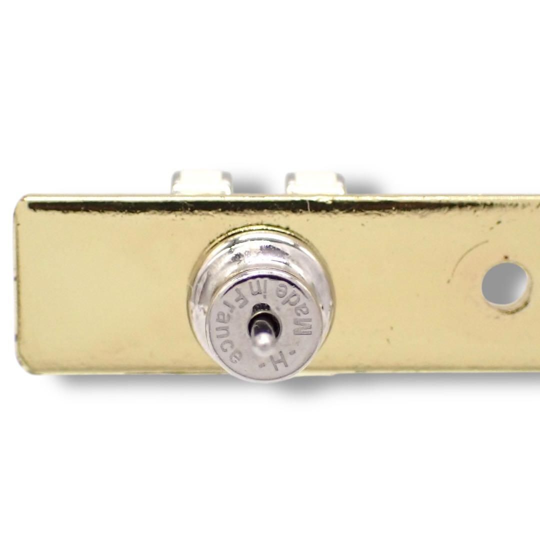 エルメス ミニポップアッシュH 片耳 ピアス アイボリー シルバー 4091