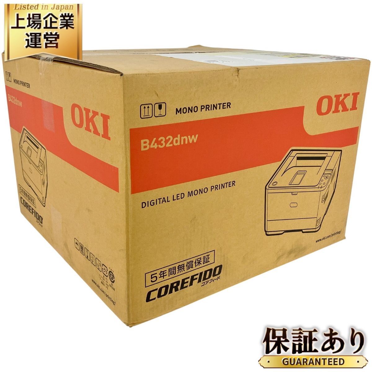 モノプリンター　B432dnw  ♪OKI 沖データ モノクロLEDプリンター B432dnw 動作OK♪ トナー残量50