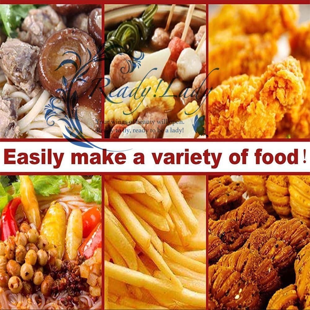 バスケットとオイルリターンパン付き大容量ガスフライヤー