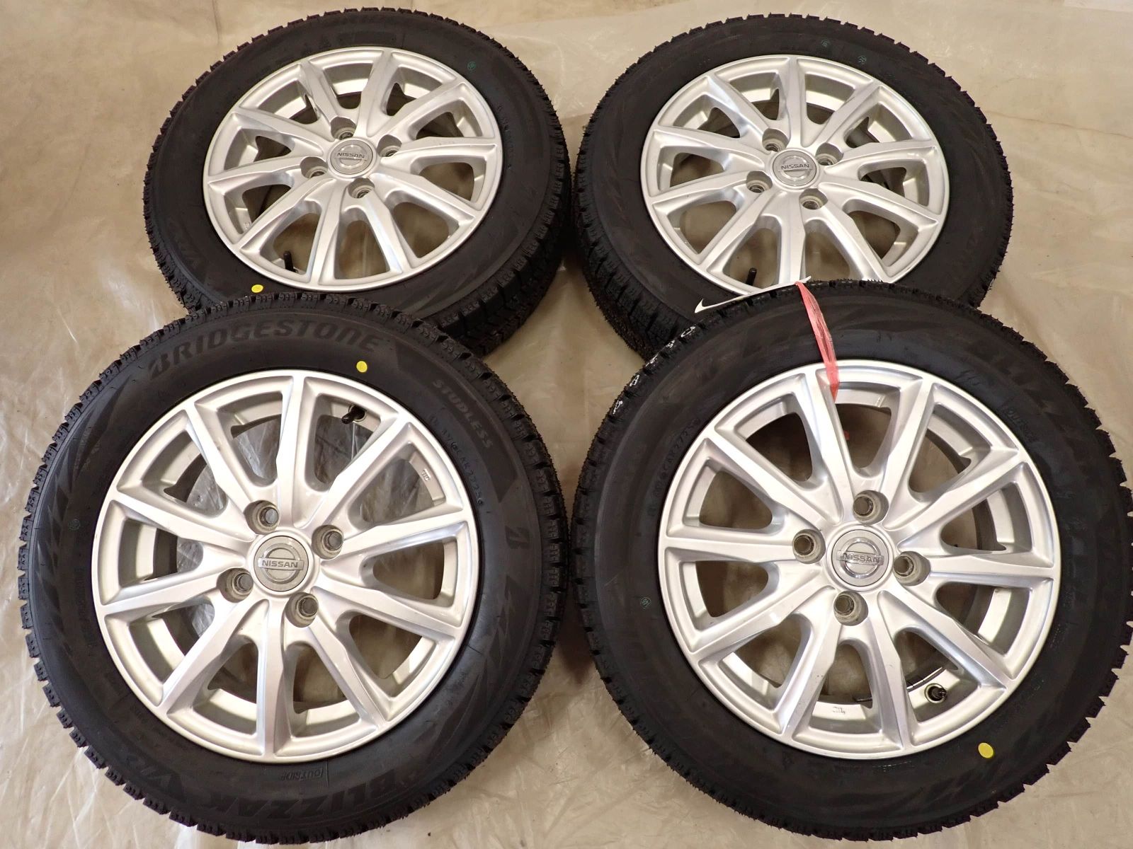 冬 製 4本 会社宛 155 65R14×4.5J 75Q ブリヂストン ブリザック VRX2 日産純正 アルミ デイズ モコ サクラ NO D6267 WWW_USTAUSTRALIA_COM_AU