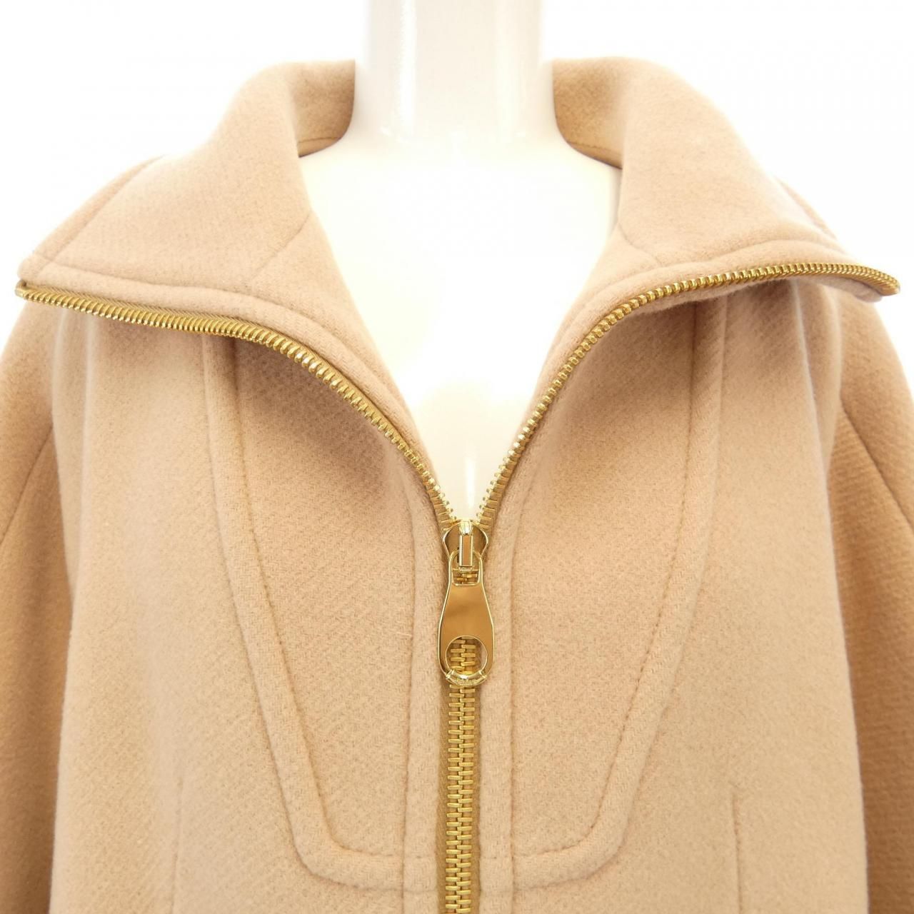 Chloe クロエ ロングチェスターコート アンゴラ カシミヤ キャメル ベルト クロエ Chloe コート - メルカリ