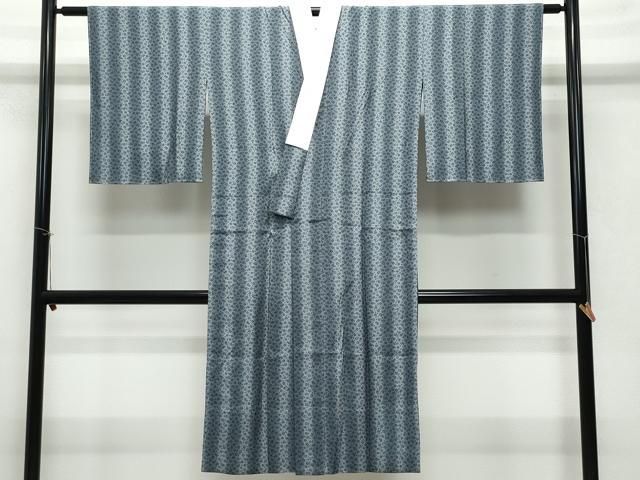 平和屋着物○長襦袢 無双仕立て よろけ縞 舞花地紋 正絹 逸品 CABA8158ut