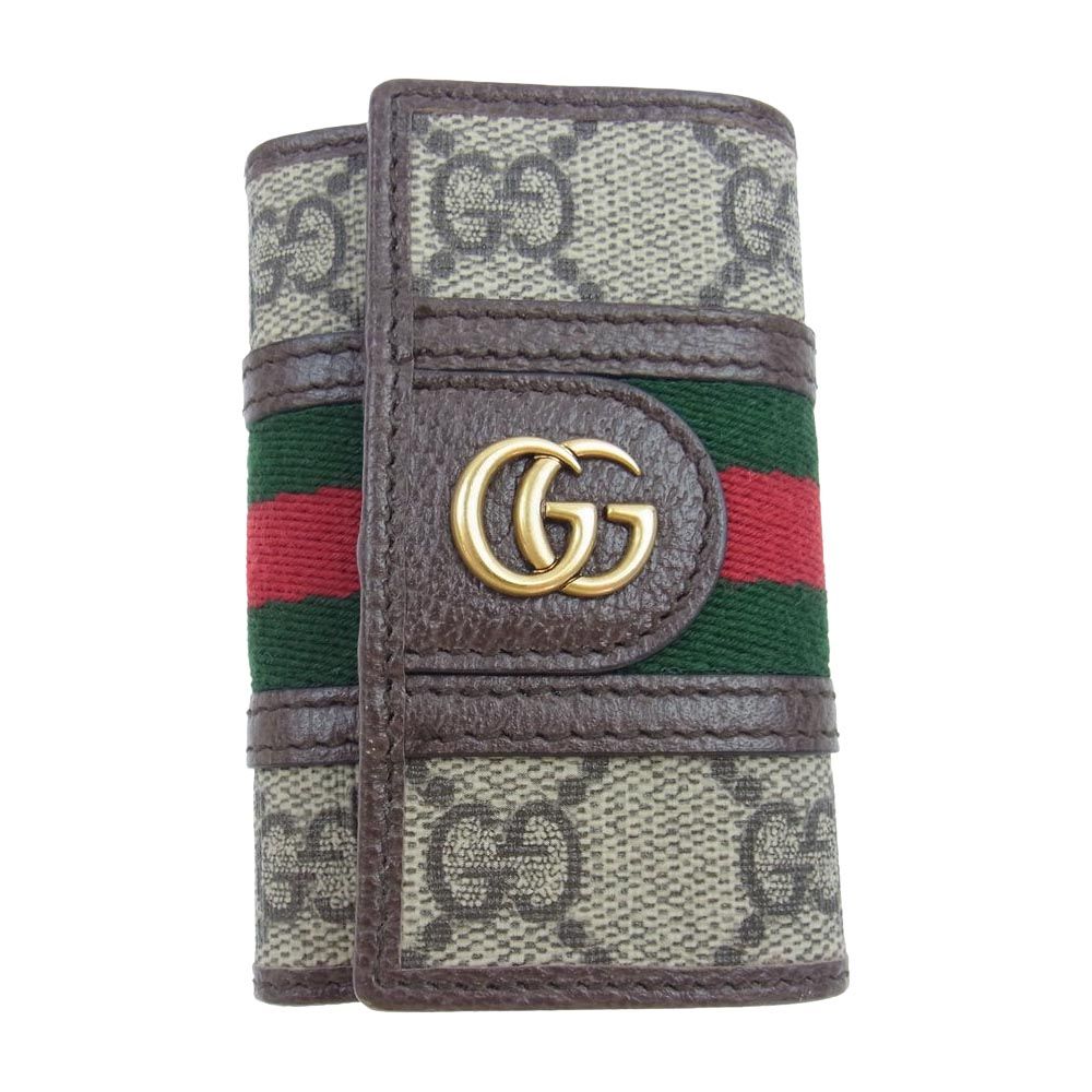 美品✨GUCCI マーモント キーケース ６連 シェリーライン オフィディア-