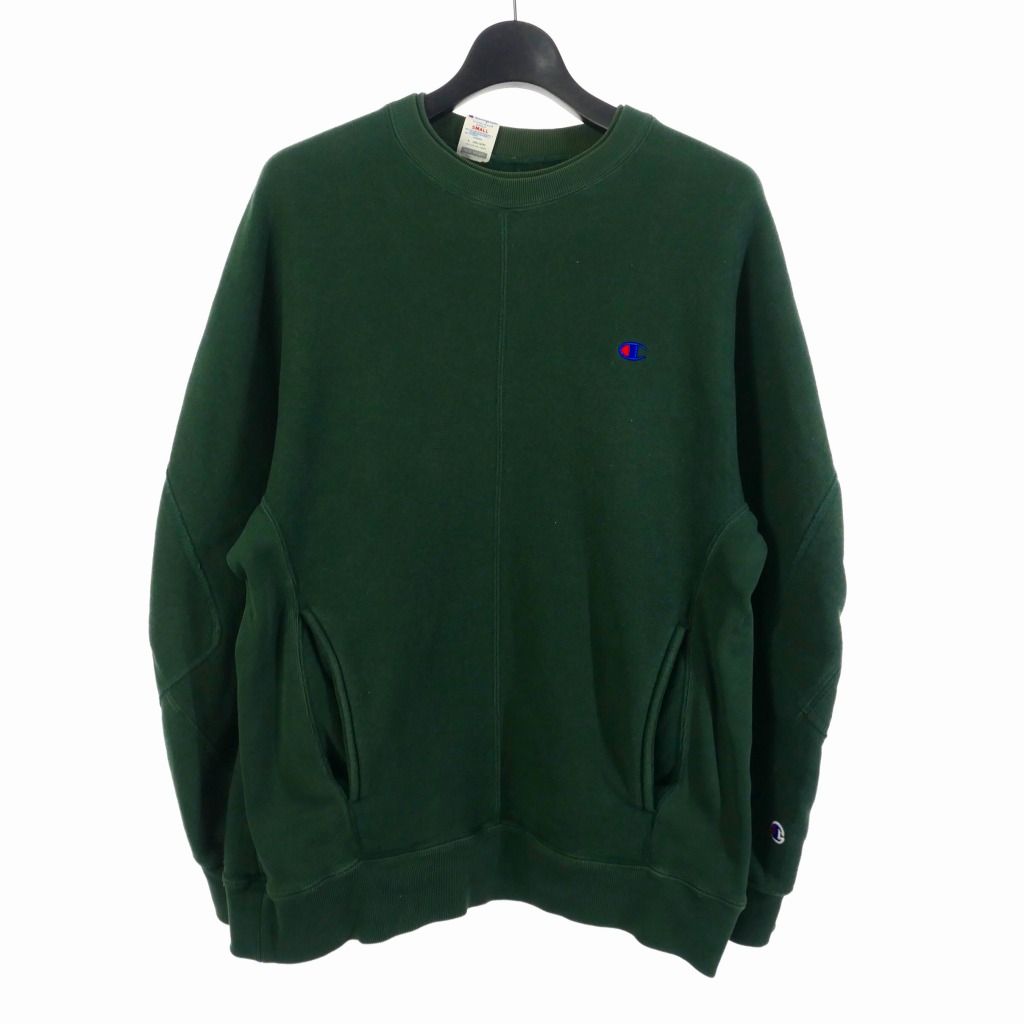 チャンピオンリバースウィーブ スウェット 目あり 短丈 XL 緑 12527 楽天市場】USA製 90s Champion Reverse Weave Sweatshirt 緑 L