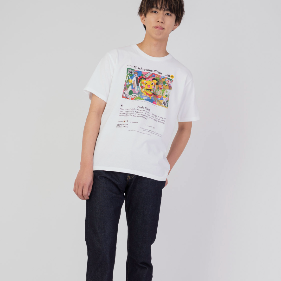 【期間限定値下げ】いたずら好きのピチュー(P-Lab.)｜コラボTシャツ