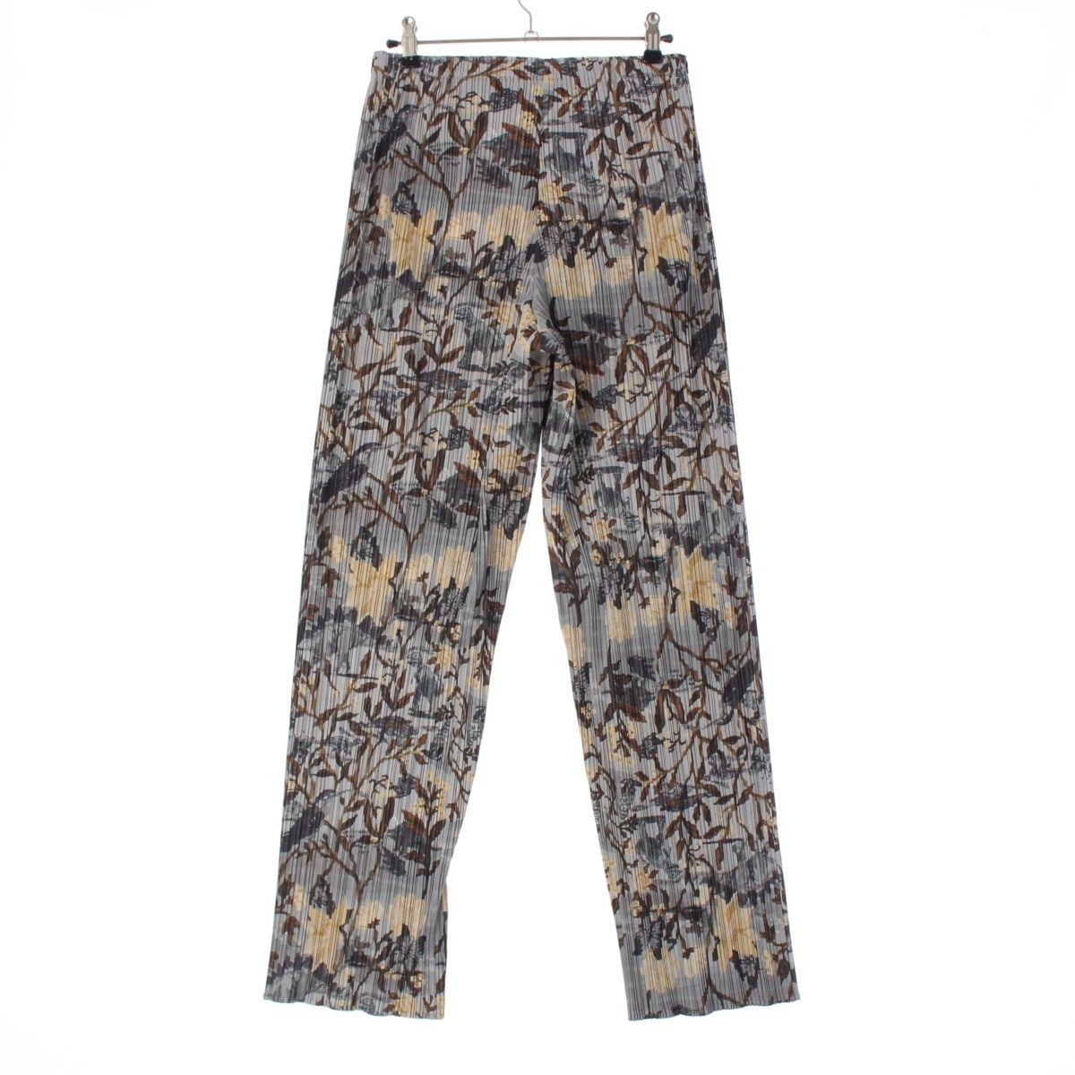 プリーツプリーズ イッセイミヤケ Nathalie Lete ナタリー レテ 恐竜の楽園 ダイナソー エデン パンツ ボトムス PP61-JF544 グレー系 4