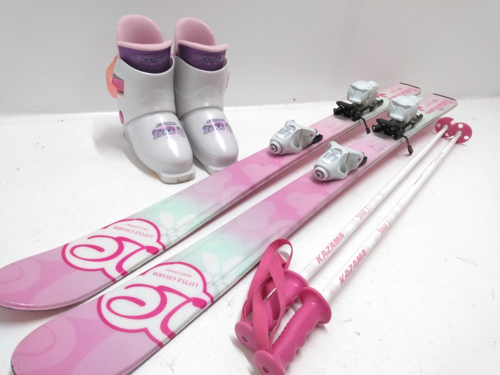 little charm Swallow 120cm スキーセット スキーセット 3点 キッズ