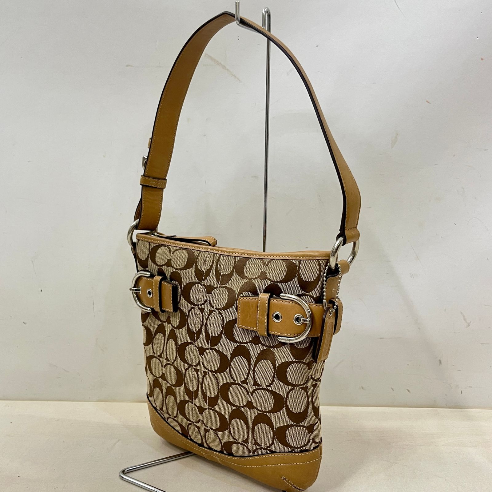 COACH コーチ ワンショルダー ミニ ハンドバッグ シグネチャー 