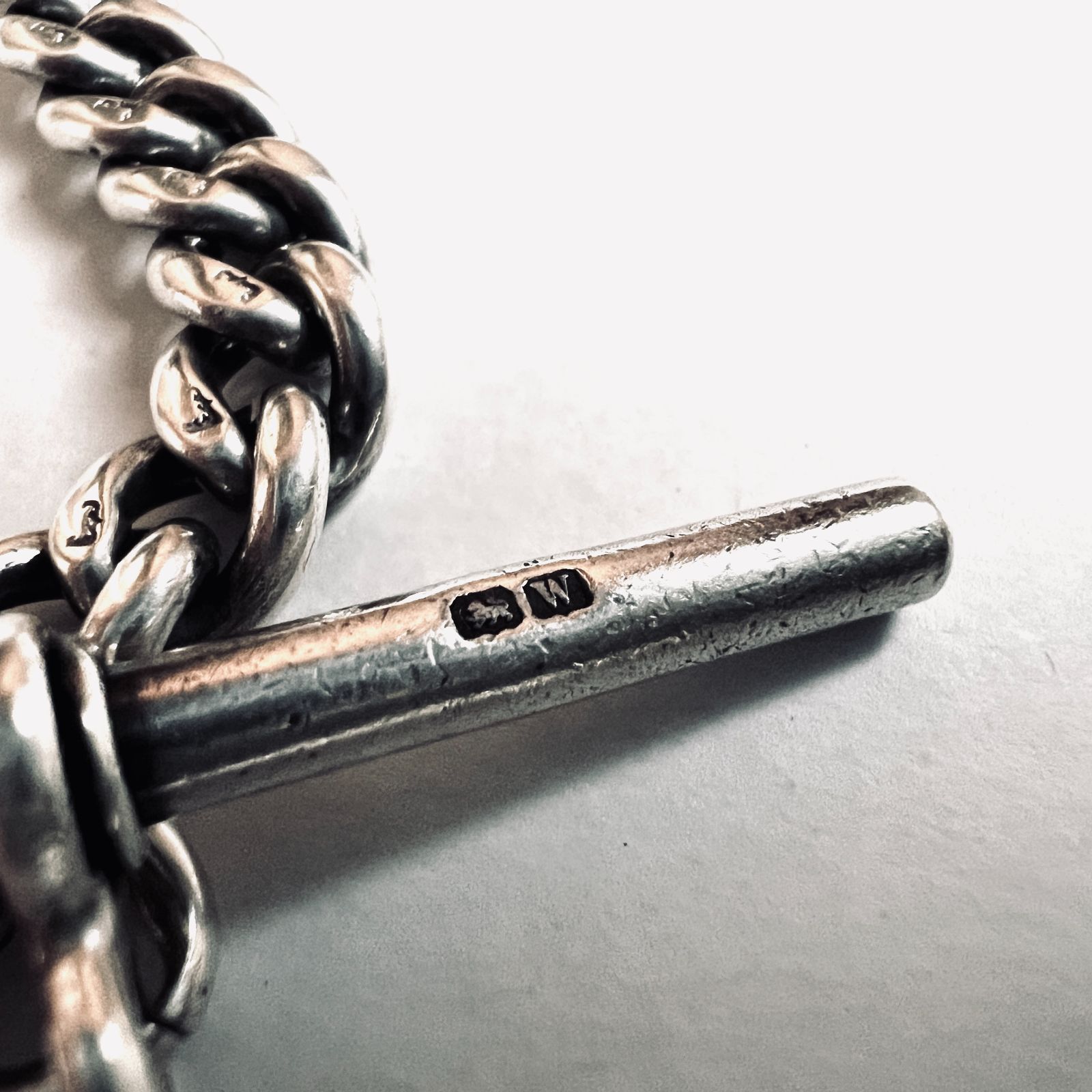 アルバートチェーン　純銀無垢　英国製　シルバー　アンティーク　ヴィンテージ アルバートチェーン – SILVER-LUG