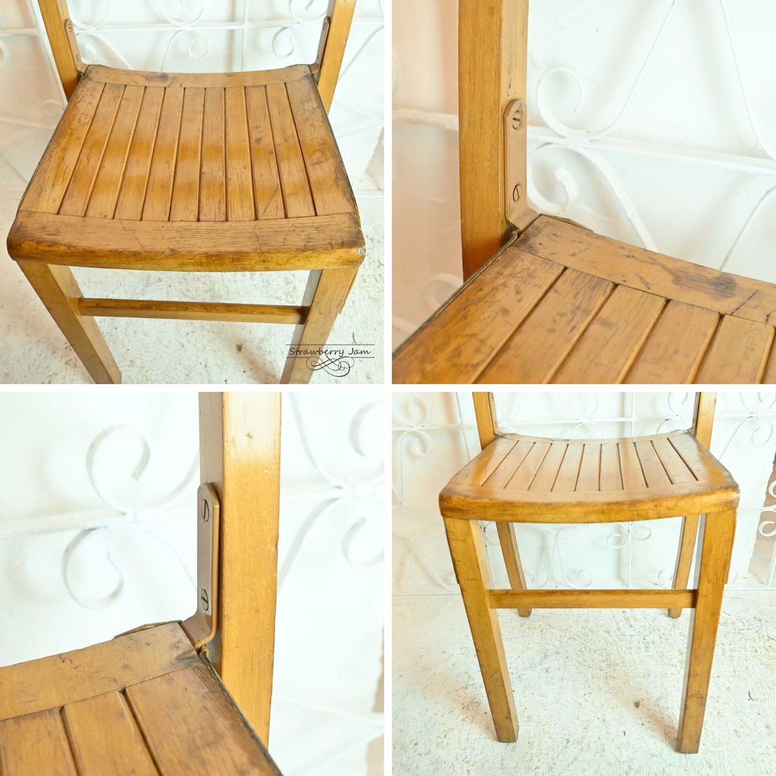 アンティーク ヴィンテージチェア クラシック レトロ 古家具 2脚セット IZ