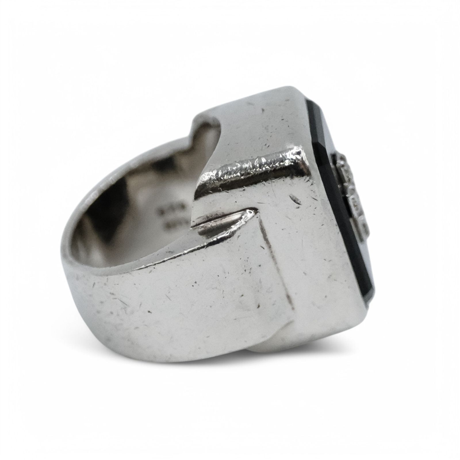 JUSTIN DAVIS EMINEM RING エミネムリング シルバー オニキス ダイヤ